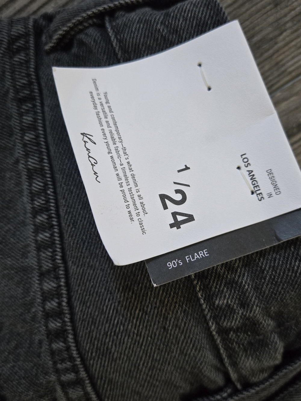 KanCan Black Distressed 90's Flare Jeans - Picture 5 of 9